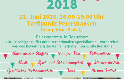 Nachbarschaftsfest 2018 im Treffpunkt Petershausen in Konstanz