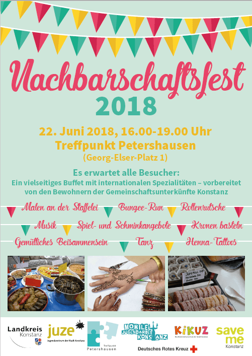 Nachbarschaftsfest 2018 im Treffpunkt Petershausen in Konstanz